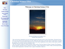 Tablet Screenshot of christianscienceusa.com